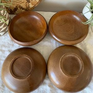 *SOLD* Vintage wooden salad bowls (x4)